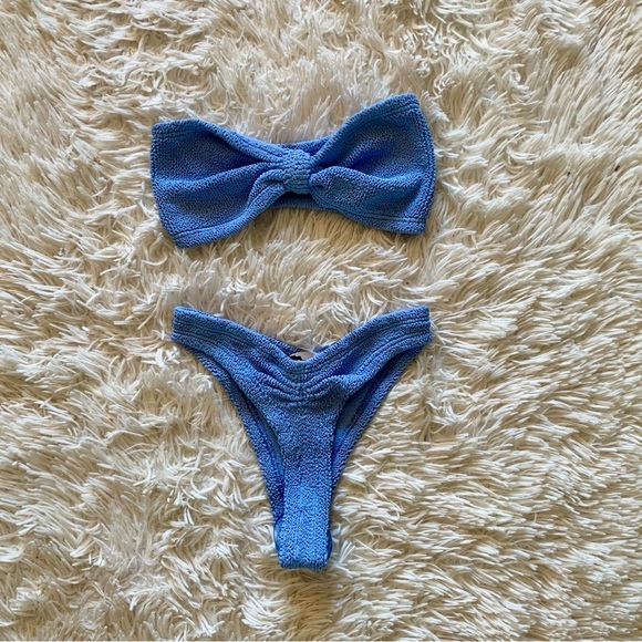 NWT Hunza g tina bikini in cornflower